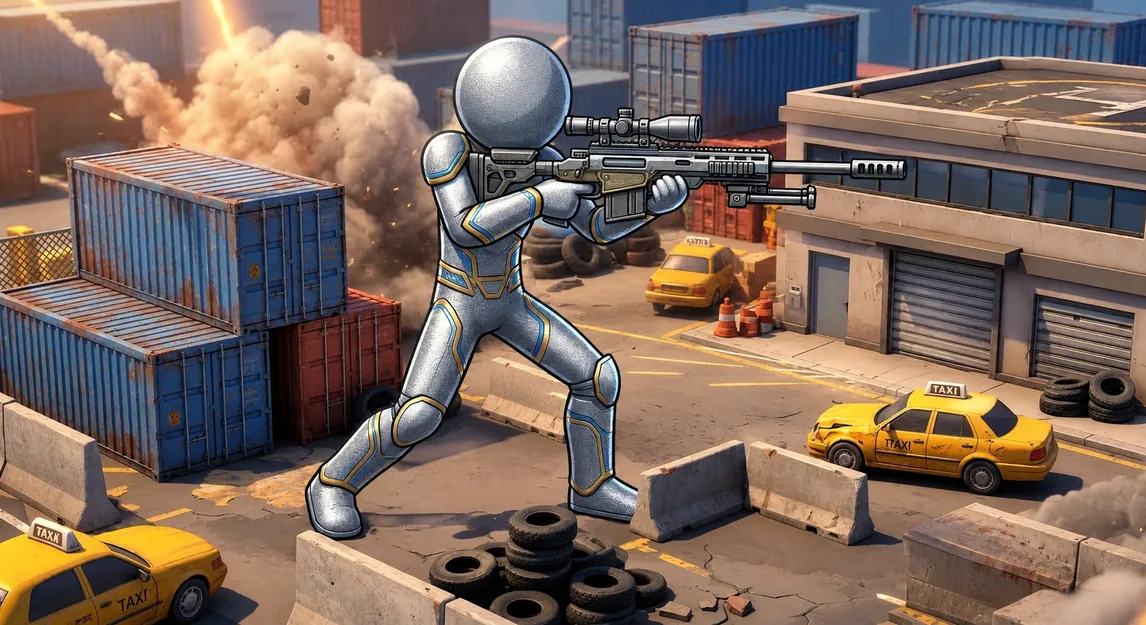 Stick Man Siege game art